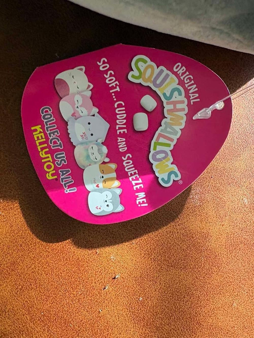 Original Squishmallows Heart Tag - Pink Kellytoy Label